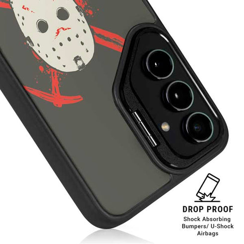 Warner Bros Friday the 13th Jason Voorhees Mask Galaxy S25 Ultra Kickstand Case